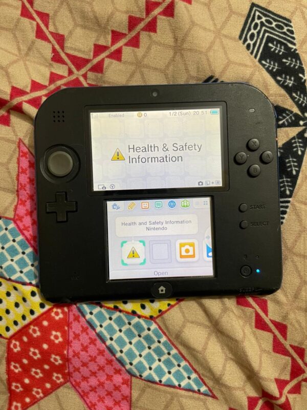 Nintendo 2ds console with 8gb card and charger